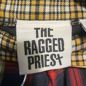 The Ragged Priest patched work pleated mini skirt